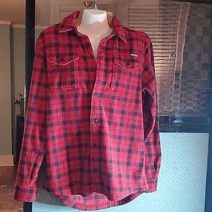 EDDIE BAUER (unisex) Thick polyester flannel (Mens) size Small